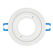 Cornice downlight da soffitto, rotonda, Gu10, mobile, bianca, IP20