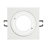 Cornice downlight da soffitto, quadrata, Gu10, mobile, bianka, IP20