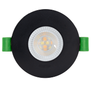 LED Einbaustrahler dimmbar, schwarz, 6W, 3000K/4000K/6500K, 220-240V AC, IP44
