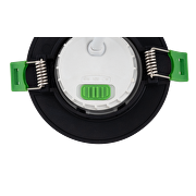 LED Einbaustrahler dimmbar, schwarz, 6W, 3000K/4000K/6500K, 220-240V AC, IP44