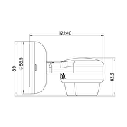 PIR-Bewegungs- und Anwesenheitssensor zur Wand-/Deckenmontage, 360°, 12m, IP65