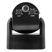 PIR-Bewegungsmelder zur Aufputzmontage, mit schwarzer Linse 2xPIR, 180°/360°, 9m, IP65, schwarz