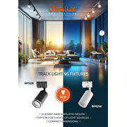 Faretto a binario, 2 pin, GU10, 220-240V AC, IP20, bianco