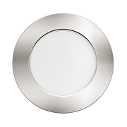 LED Möbeleinbaustrahler, Kreis, 4W, 3000K/4000K/6500K, 12V DC, IP44, Nickel satiniert
