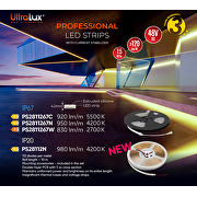 Striscia LED professionale con controllo di corrente costante 7.5W/m, 4200K, 48V DC, 112 LEDs/m, SMD2835, 10m, IP20