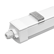 Plafoniera lineare a LED sottile in termoplastica 1.5m, IK08, 45W, CCT, 220-240V AC, IP65