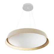 Lampada da soffitto LED dimmerabile CCT con telecomando beige/legno, max.72W, 3000K-6000К