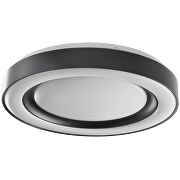 Lampada da soffitto LED dimmerabile CCT con telecomando, nera, max.72W, 3000K-6000К