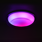 Lampada da soffitto LED dimmerabile ССТ+RGB con telecomando, quarzo fumé, 28W+5W, 3000K-6000К+RGB