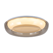 Lampada da soffitto LED dimmerabile ССТ+RGB con telecomando, quarzo fumé, 28W+5W, 3000K-6000К+RGB
