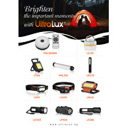 Lampada LED portatile con base magnetica e gancio maniglia, 2.5W, 6500K, 5V DC, Li-Ion 3.7 V DC, IP65