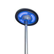 Solar-LED-Gartenleuchte mit Fernbedienung und Bluetooth-Steuerung, 20W max., 3500K/6500K/RGB, ∅78, 140°, IP65