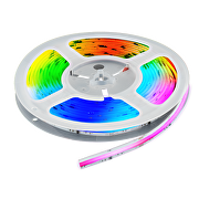 RGB Digitaler LED-Streifen 16W/m, IC WS2811, 24V DC, 16 pixels/m, COB, 5m, IP20
