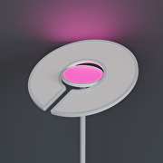 Lampada a LED CCT+RGB con regolazione a distanza, dimmerabile, bianca, 40W+8W, IP20