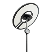 Lampada a LED CCT+RGB con regolazione a distanza, circolare, nera