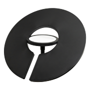 Lampada a LED CCT+RGB con regolazione a distanza, circolare, nera