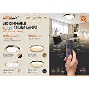 Lampada da soffitto LED dimmerabile CCT con telecomando, max.72W, 3000K-6000К