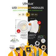 Dimmbares LED-Modul, 6W, 3000K/4000K/6500K, 220-240V AC, IP44, 120°