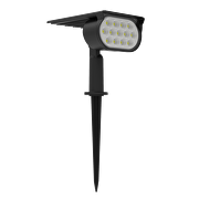 Luminaire solaire LED pour jardin/mur CCT+RGB, 90°, IP65