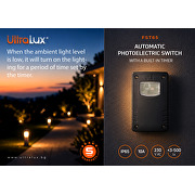 Sensore di controllo giorno/notte con timer, 10A, IP65
