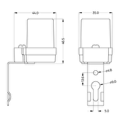 Automatischer photoelektrischer Schalter für Außenmontage
