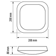 LED wasserdichte Deckenleuchte, 14W, 4500K, IP66